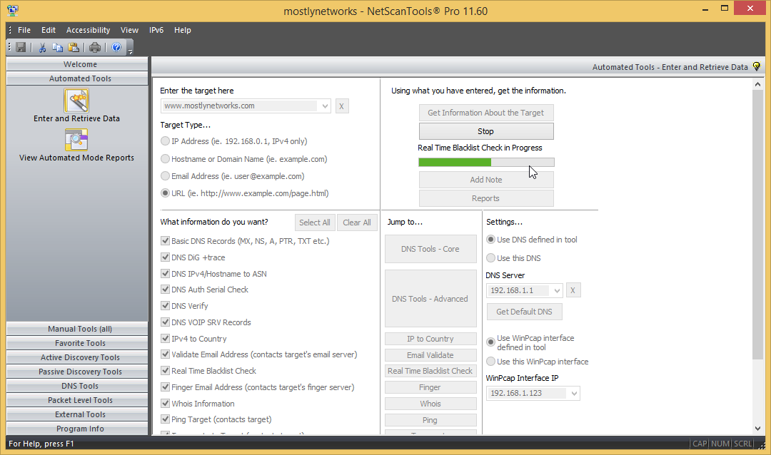 Netscantools Pro Version 11 216